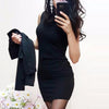 YYFS formal Suits Womens Sexy Sheath O-Neck Mini Dress Casual Coat Two Pieces 2019 New Fashion garnitur damski Sets blazer