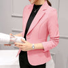Fashion Slim Blazers Women Autumn New Suit Jacket Female Work Office Lady Suit Pocket Business Notched Blazer Coat Plus Size 5XL