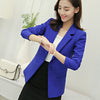 Fashion Slim Blazers Women Autumn New Suit Jacket Female Work Office Lady Suit Pocket Business Notched Blazer Coat Plus Size 5XL