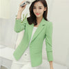 Fashion Slim Blazers Women Autumn New Suit Jacket Female Work Office Lady Suit Pocket Business Notched Blazer Coat Plus Size 5XL